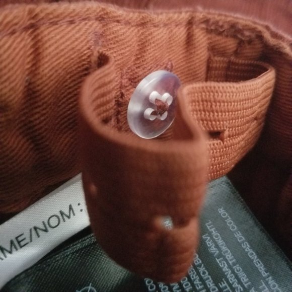 H&M Boys Corduroy Pants w/adjustable waist (Rust) - Picture 6 of 7